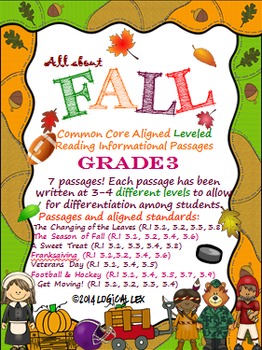 Preview of Fall Common Core Reading Informational Text