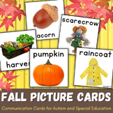 Fall Communication Picture Cards for Nonverbal Students wi