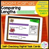 Fall Comparing Lengths Measurement BOOM™ Cards | 2.MD.4