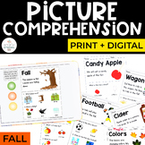 Fall Comprehension | Print + Digital Picture Comprehension