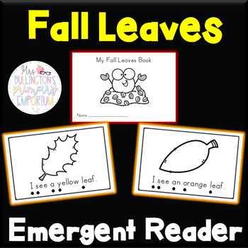 Preview of Fall Sight Word Reader Book Emergent Reader