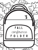 Fall Conference Cover, Coloring & Reflection Page