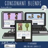 Differentiated Fall Consonant Blends Digital Task Cards