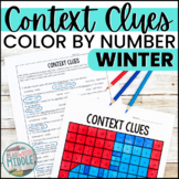 Winter Context Clues Color by Number Activities