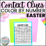 Easter Context Clues Color by Number Activities
