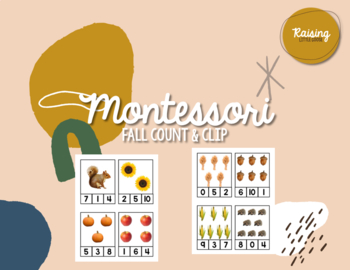 Preview of Fall Count & Clip Cards