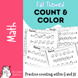 Fall Count & Color within 5 and 10 (4 pages)