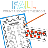 Fall Count and Write the Room Activity