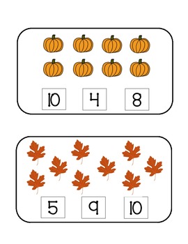 Fall Counting 0-10 by Abby Fourqurean | TPT