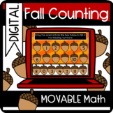 Fall Counting 1-120 Google Classroom: Movable Math Digital