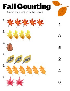 Fall Counting by SpeducatorsCo | TPT