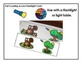 Fall Counting Acorns Flashlight Cards - Numeracy and Numbe