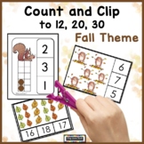 Fall Counting Activities | Count and Clip