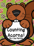 Fall Counting Activity with Squirrels and Acorns for Preschool