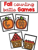 Fall Counting Battle Games {Comparing Numbers to 10}