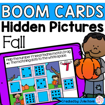 Preview of Fall Counting Math Centers | Digital Game Boom Cards