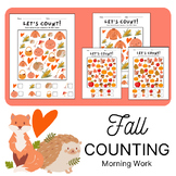 Fall Counting Puzzles: Morning Work, Early Finishers, Mindfulness
