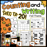 Fall Counting Sets & Writing Numbers to 20 Worksheets Asse