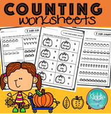 Fall Counting Worksheets