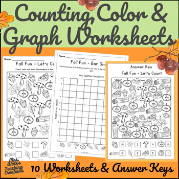 Preview of Counting Worksheets & Data Collection Activities 