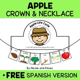Apple Life Cycle Activity Crown and Necklace Crafts + FREE
