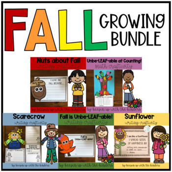 Preview of Fall Craftivities Growing Bundle