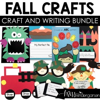 Preview of Fall Crafts Bundle for Kindergarten