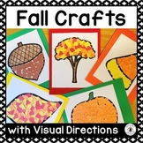 Fall Crafts with Visual Directions and Adapted Writing Activities