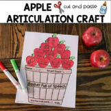 Fall Articulation Craft - Basket of Apples