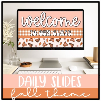 Preview of Fall Daily Slides | Editable | PowerPoint and Google Slides