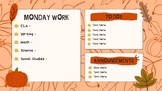 Fall Daily Slides Template