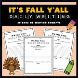 Fall Daily Writing Prompts Set - 30 Days of Writing