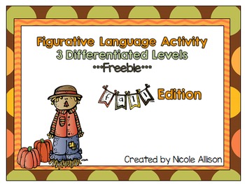 Preview of Fall Differentiated Figurative Language {Freebie!}