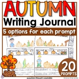 Fall Differentiated Writing Prompts Autumn Journal with Se