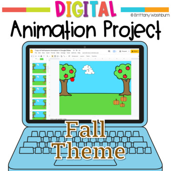 Preview of Fall Digital Animation Project - Graphic Design Activity in Google Slides 