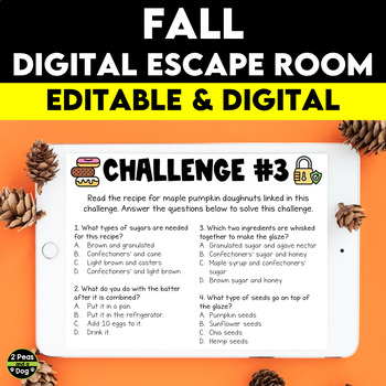 Preview of Fall Digital Escape Room