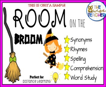 Preview of Room on the Broom | Fall Halloween Reading Comprehension | Morning Work