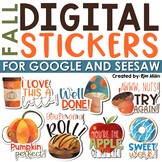 Fall Digital Stickers for Google Classroom™ and Seesaw™ | 