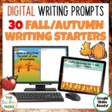 Fall Digital Writing Prompts for Google Classroom | Quick Writes