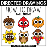 Fall Directed Drawing / Learn To Draw Activity Sheets