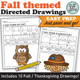 Fall Directed Drawing Pages