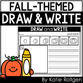 Fall Directed Drawing Pages for Kindergarten - Draw and Write
