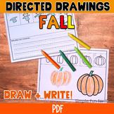 Fall Directed Drawings: Differentiated Draw and Write Worksheets
