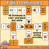 Fall Domino Game with Writing Activity Options - Seasonal 