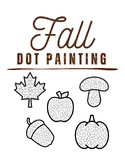 Fall Dot Painting Printable Activity - Apple, Acorn, Leaf,
