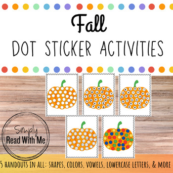 Preview of Fall Dot Sticker Activities