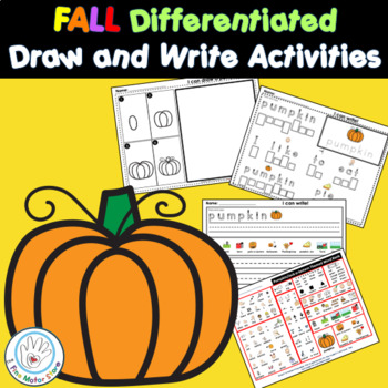 Preview of Fall Draw and Write Activities K  1st Grade SPED