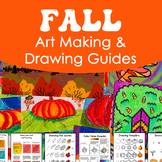 Fall Drawing Guides and Art Making Guides for Elementary o