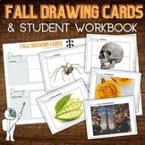 Fall Drawing Task Cards - Middle, High School Art Drawing 