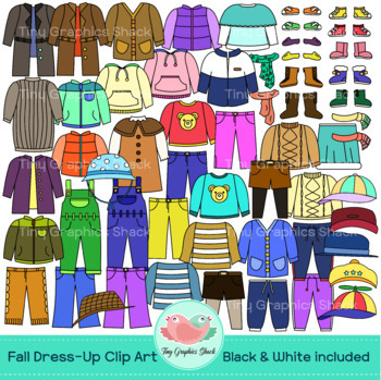 Fall Dress-Up Clip Art by Tiny Graphics Shack | Teachers Pay Teachers